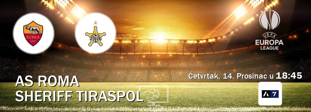 Izravni prijenos utakmice AS Roma i Sheriff Tiraspol pratite uživo na Arena Sport 7 (Četvrtak, 14. Prosinac u  18:45).