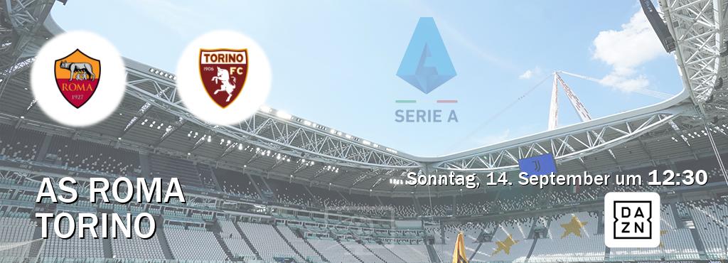 Das Spiel zwischen AS Roma und Torino wird am Sonntag, 14. September um 12:30, live vom DAZN übertragen. Das Spiel zwischen AS Roma und Torino wird am Sonntag, 14. September um 12:30, live vom DAZN übertragen.