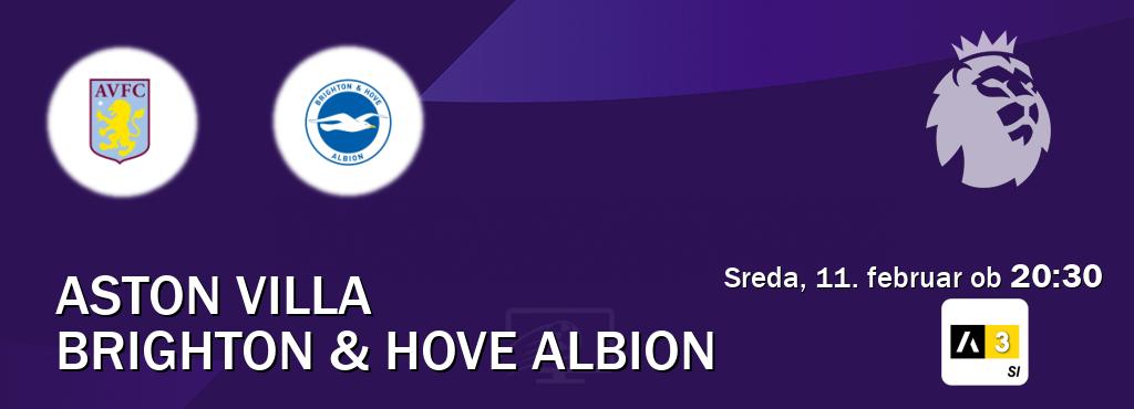 Dvoboj Aston Villa in Brighton & Hove Albion s prenosom tekme v živo na Arena Sport 3. Dvoboj Aston Villa in Brighton & Hove Albion s prenosom tekme v živo na Arena Sport 3.