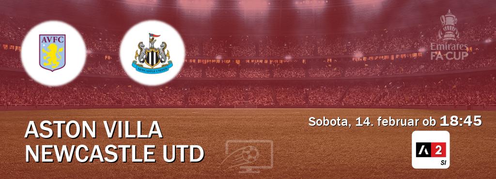 Aston Villa in Newcastle Utd v živo na Arena Sport 2. Prenos tekme bo v sobota, 14. februar ob  18:45