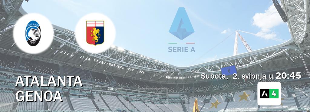 Izravni prijenos utakmice Atalanta i Genoa pratite uživo na Arena Sport 4 (subota,  2. svibnja u  20:45).