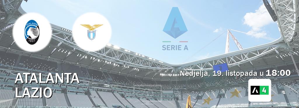 Izravni prijenos utakmice Atalanta i Lazio pratite uživo na Arena Sport 4 (nedjelja, 19. listopada u 18:00). Izravni prijenos utakmice Atalanta i Lazio pratite uživo na Arena Sport 4 (nedjelja, 19. listopada u 18:00).