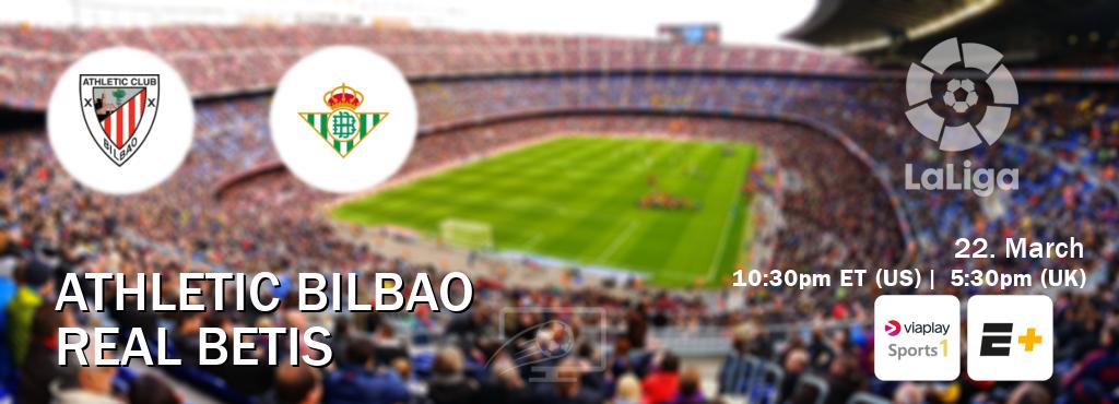 You can watch game live between Athletic Bilbao and Real Betis on Viaplay Sports 1(UK) and ESPN+(US). You can watch game live between Athletic Bilbao and Real Betis on Viaplay Sports 1(UK) and ESPN+(US).