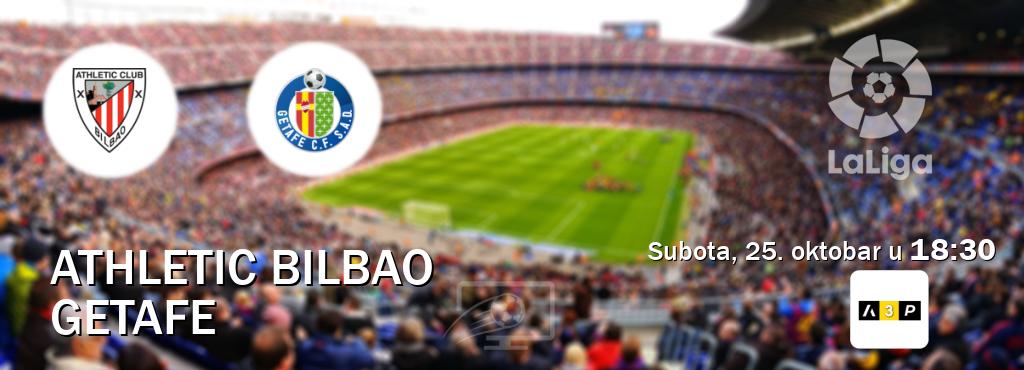 Izravni prijenos utakmice Athletic Bilbao i Getafe pratite uživo na Arena Premium 3 (subota, 25. oktobar u 18:30). Izravni prijenos utakmice Athletic Bilbao i Getafe pratite uživo na Arena Premium 3 (subota, 25. oktobar u 18:30).