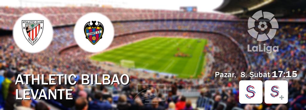 Karşılaşma Athletic Bilbao - Levante S Sport ve S Sport +'den canlı yayınlanacak (Pazar,  8. Şubat  17:15).