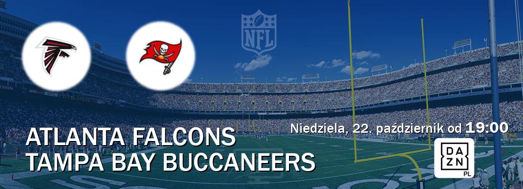 Gra między Atlanta Falcons i Tampa Bay Buccaneers transmisja na żywo w DAZN (niedziela, 22. październik od  19:00).