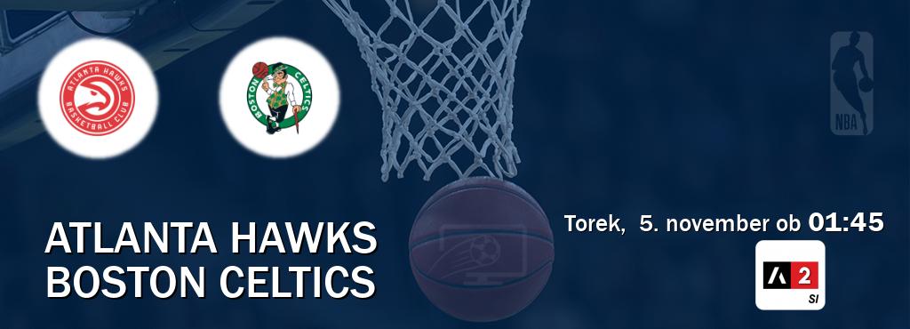 Atlanta Hawks in Boston Celtics v živo na Arena Sport 2. Prenos tekme bo v torek,  5. november ob  01:45