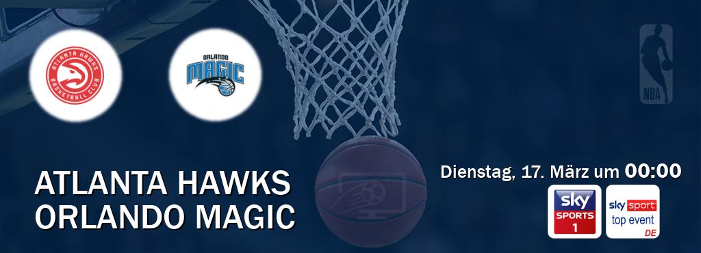 Das Spiel zwischen Atlanta Hawks und Orlando Magic wird am Dienstag, 17. März um 00:00, live vom Sky Sport 1 und Sky Sport Top Event übertragen. Das Spiel zwischen Atlanta Hawks und Orlando Magic wird am Dienstag, 17. März um 00:00, live vom Sky Sport 1 und Sky Sport Top Event übertragen.