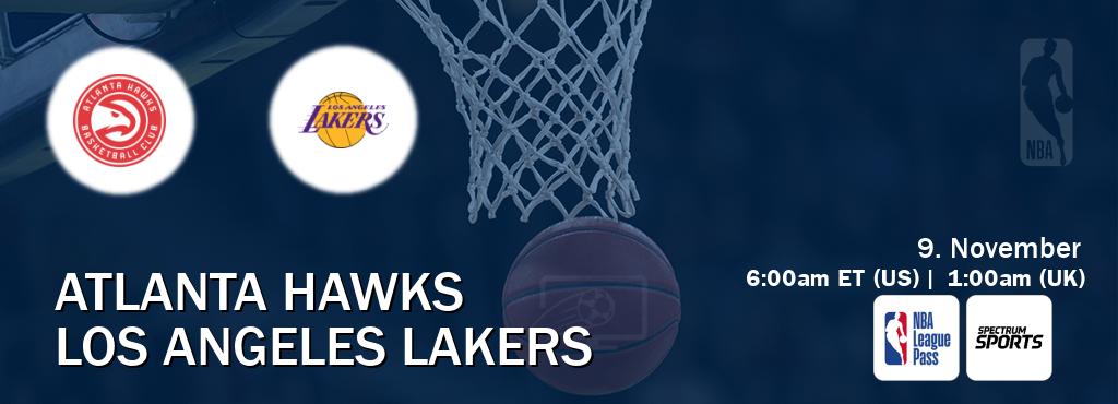 You can watch game live between Atlanta Hawks and Los Angeles Lakers on NBA League Pass and Spectrum Sports(US). You can watch game live between Atlanta Hawks and Los Angeles Lakers on NBA League Pass and Spectrum Sports(US).