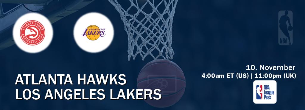 You can watch game live between Atlanta Hawks and Los Angeles Lakers on NBA League Pass. You can watch game live between Atlanta Hawks and Los Angeles Lakers on NBA League Pass.