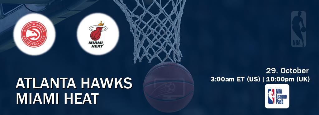 You can watch game live between Atlanta Hawks and Miami Heat on NBA League Pass. You can watch game live between Atlanta Hawks and Miami Heat on NBA League Pass.