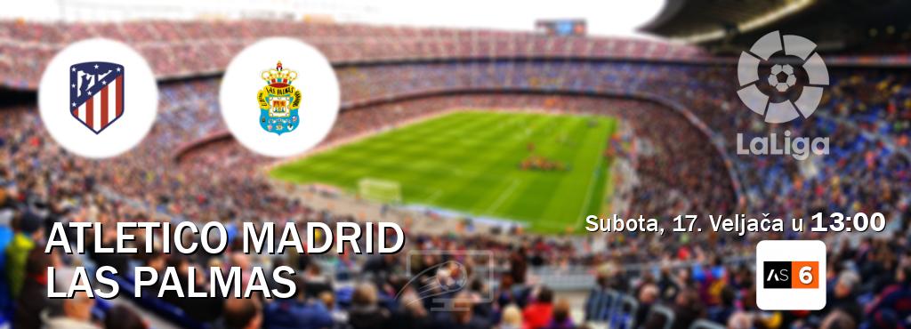 Izravni prijenos utakmice Atletico Madrid i Las Palmas pratite uživo na Arena Sport 6 (Subota, 17. Veljača u  13:00).