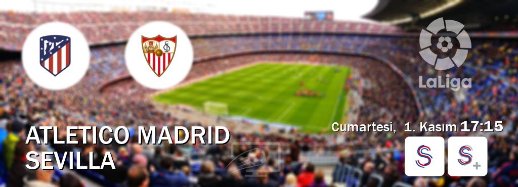 Karşılaşma Atletico Madrid - Sevilla S Sport ve S Sport +'den canlı yayınlanacak (Cumartesi, 1. Kasım 17:15). Karşılaşma Atletico Madrid - Sevilla S Sport ve S Sport +'den canlı yayınlanacak (Cumartesi, 1. Kasım 17:15).