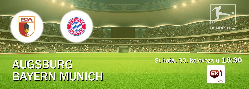 Izravni prijenos utakmice Augsburg i Bayern Munich pratite uživo na Sportklub 1 (subota, 30. kolovoza u 18:30). Izravni prijenos utakmice Augsburg i Bayern Munich pratite uživo na Sportklub 1 (subota, 30. kolovoza u 18:30).