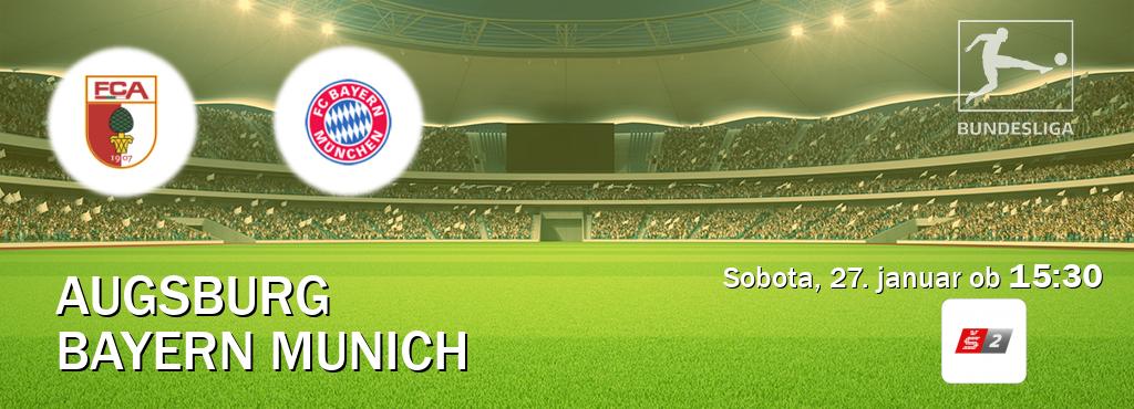Prenos tekme med Augsburg in Bayern Munich v živo na Sport TV 2 (sobota, 27. januar ob  15:30 uri).