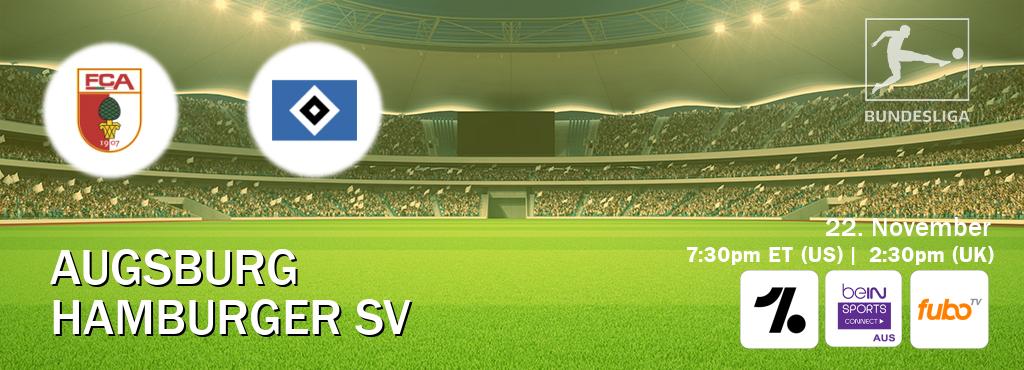 You can watch game live between Augsburg and Hamburger SV on OneFootball, beIN Sports Connect(AU), fuboTV(US). You can watch game live between Augsburg and Hamburger SV on OneFootball, beIN Sports Connect(AU), fuboTV(US).