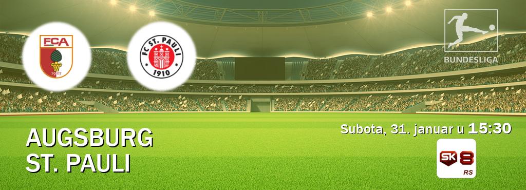 Izravni prijenos utakmice Augsburg i St. Pauli pratite uživo na Sportklub 8 (subota, 31. januar u 15:30). Izravni prijenos utakmice Augsburg i St. Pauli pratite uživo na Sportklub 8 (subota, 31. januar u 15:30).