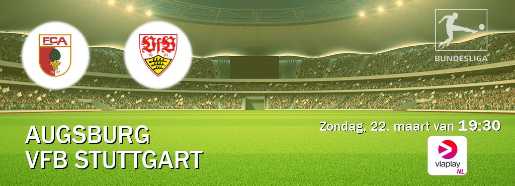 Wedstrijd tussen Augsburg en VfB Stuttgart live op tv bij Viaplay Nederland (zondag, 22. maart van  19:30).