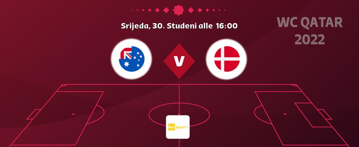 Il match Australia - Danimarca sarà trasmesso in diretta TV su Rai Sport (ore 16:00)