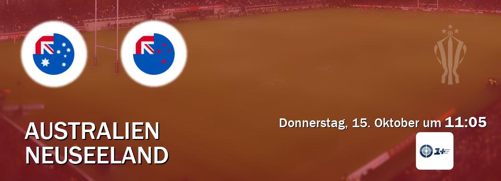 Das Spiel zwischen Australien und Neuseeland wird am Donnerstag, 15. Oktober um  11:05, live vom Sportdigital+ übertragen.