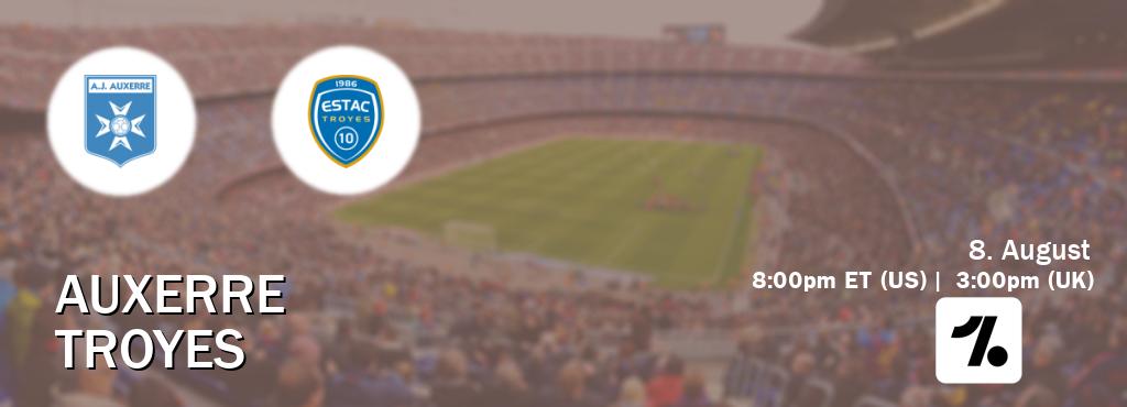 You can watch game live between Auxerre and Troyes on OneFootball.