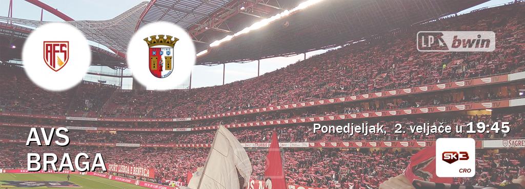 Izravni prijenos utakmice AVS i Braga pratite uživo na Sportklub 3 (ponedjeljak,  2. veljače u  19:45).