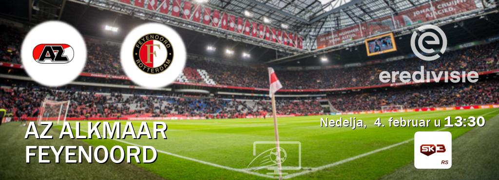 Izravni prijenos utakmice AZ Alkmaar i Feyenoord pratite uživo na Sportklub 3 (nedelja,  4. februar u  13:30).
