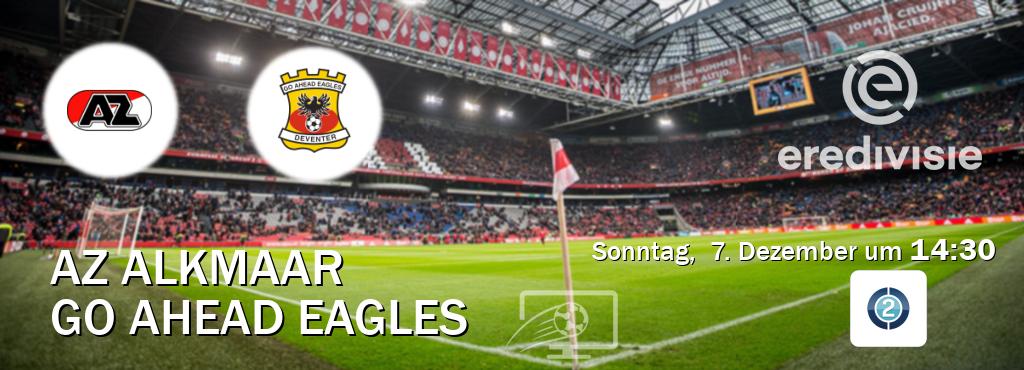Das Spiel zwischen AZ Alkmaar und Go Ahead Eagles wird am Sonntag,  7. Dezember um  14:30, live vom Sportdigital FUSSBALL 2 übertragen.