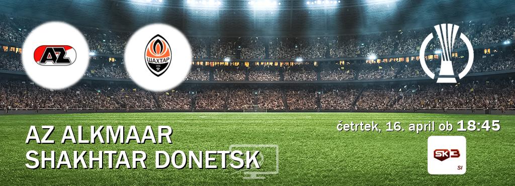 AZ Alkmaar in Shakhtar Donetsk v živo na Sportklub 3. Prenos tekme bo v četrtek, 16. april ob  18:45