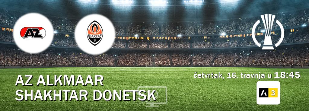 Izravni prijenos utakmice AZ Alkmaar i Shakhtar Donetsk pratite uživo na Arena Sport 3 (četvrtak, 16. travnja u  18:45).