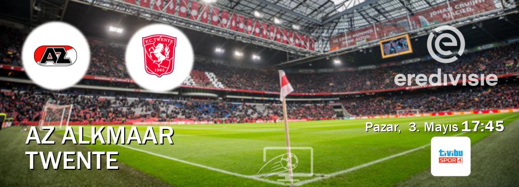 Karşılaşma AZ Alkmaar - Twente Tivibu Spor 4'den canlı yayınlanacak (Pazar,  3. Mayıs  17:45).