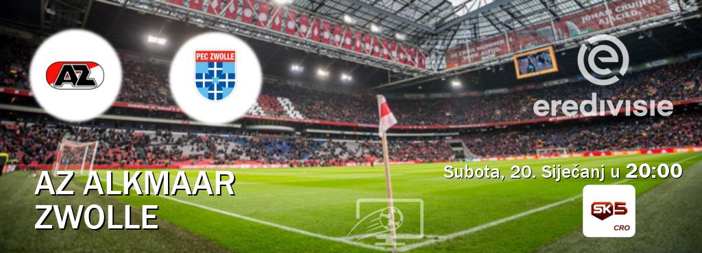 Izravni prijenos utakmice AZ Alkmaar i Zwolle pratite uživo na Sportklub 5 (Subota, 20. Siječanj u  20:00).