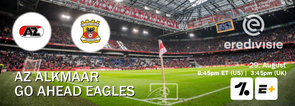 You can watch game live between AZ Alkmaar and Go Ahead Eagles on OneFootball and ESPN+(US). You can watch game live between AZ Alkmaar and Go Ahead Eagles on OneFootball and ESPN+(US).