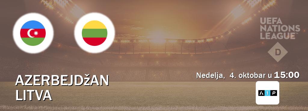 Izravni prijenos utakmice Azerbejdžan i Litva pratite uživo na Arena Premium 1 (nedelja, 4. oktobar u 15:00). Izravni prijenos utakmice Azerbejdžan i Litva pratite uživo na Arena Premium 1 (nedelja, 4. oktobar u 15:00).