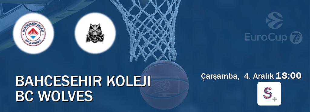 Karşılaşma Bahcesehir Koleji - BC Wolves S Sport +'den canlı yayınlanacak (Çarşamba,  4. Aralık  18:00).