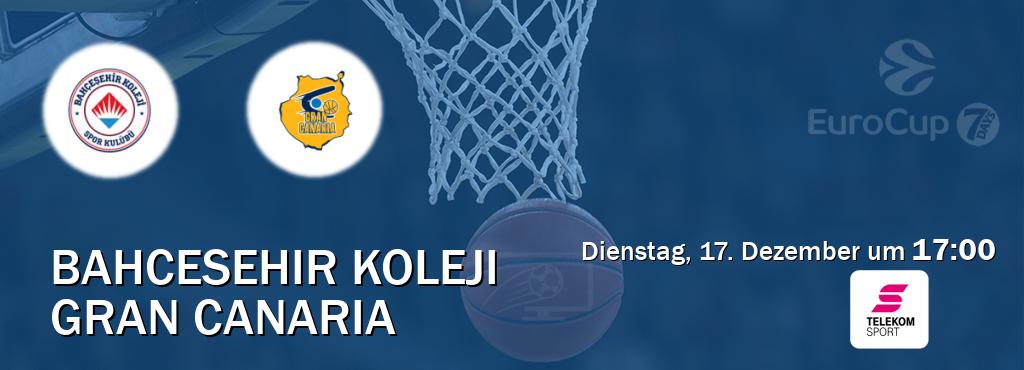 Das Spiel zwischen Bahcesehir Koleji und Gran Canaria wird am Dienstag, 17. Dezember um  17:00, live vom Magenta Sport übertragen.