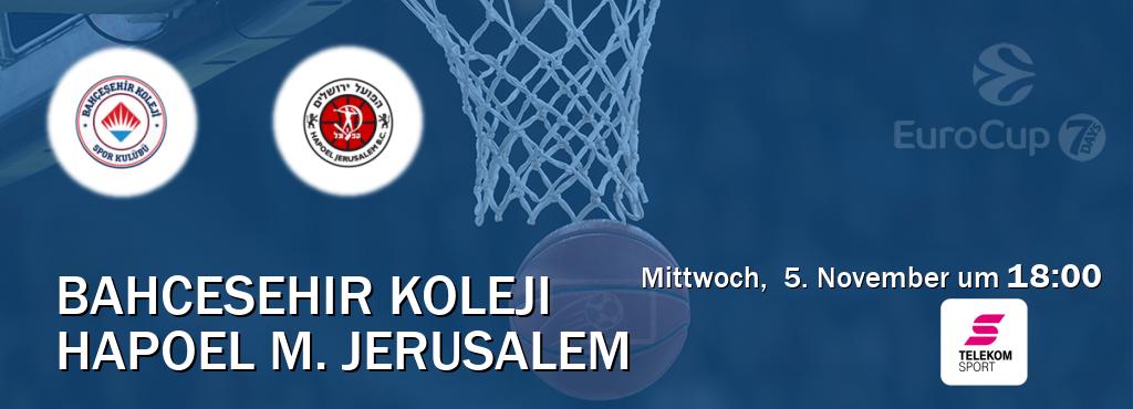 Das Spiel zwischen Bahcesehir Koleji und Hapoel M. Jerusalem wird am Mittwoch,  5. November um  18:00, live vom Magenta Sport übertragen.
