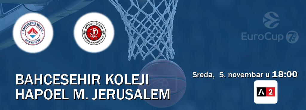 Izravni prijenos utakmice Bahcesehir Koleji i Hapoel M. Jerusalem pratite uživo na Arena Sport 2 (sreda,  5. novembar u  18:00).