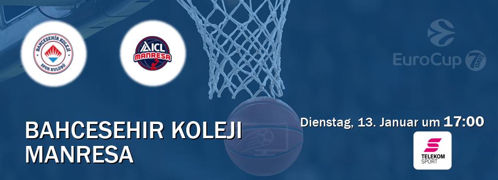Das Spiel zwischen Bahcesehir Koleji und Manresa wird am Dienstag, 13. Januar um  17:00, live vom Magenta Sport übertragen.