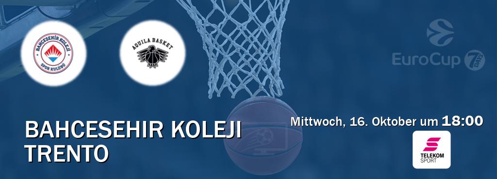 Das Spiel zwischen Bahcesehir Koleji und Trento wird am Mittwoch, 16. Oktober um  18:00, live vom Magenta Sport übertragen.