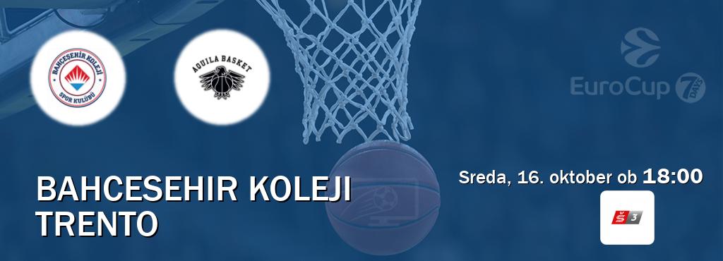 Ne zamudi prenosa tekme Bahcesehir Koleji - Trento v živo na Sport TV 3.