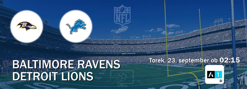 Prenos tekme med Baltimore Ravens in Detroit Lions v živo na Arena Sport 1 (torek, 23. september ob 02:15 uri). Prenos tekme med Baltimore Ravens in Detroit Lions v živo na Arena Sport 1 (torek, 23. september ob 02:15 uri).