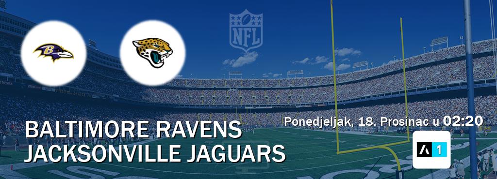 Izravni prijenos utakmice Baltimore Ravens i Jacksonville Jaguars pratite uživo na Arena Sport 1 (Ponedjeljak, 18. Prosinac u  02:20).