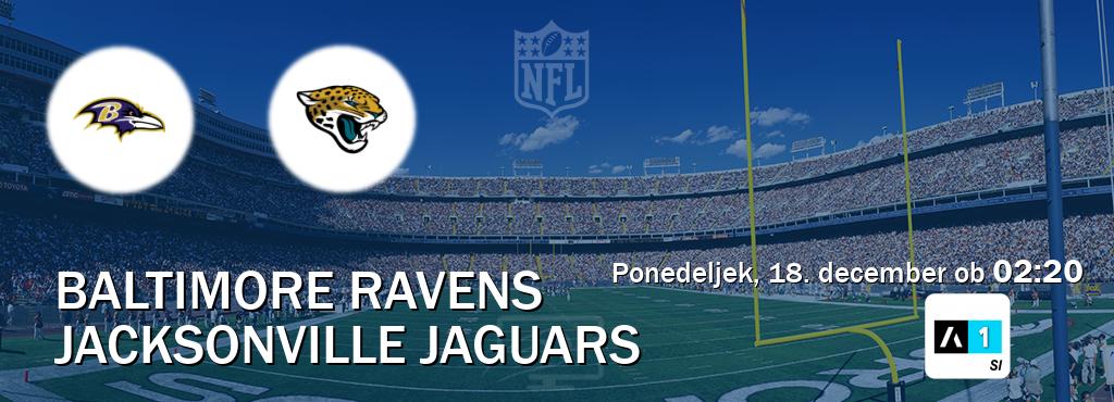 Dvoboj Baltimore Ravens in Jacksonville Jaguars s prenosom tekme v živo na Arena Sport 1.
