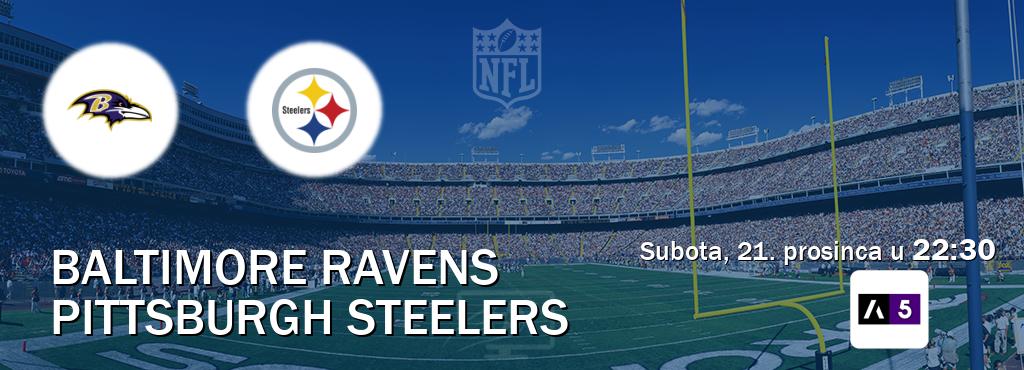 Izravni prijenos utakmice Baltimore Ravens i Pittsburgh Steelers pratite uživo na Arena Sport 5 (subota, 21. prosinca u  22:30).