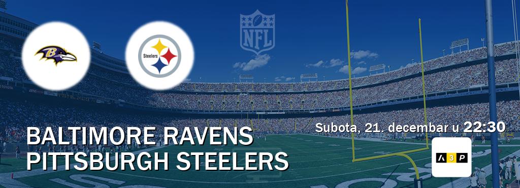 Izravni prijenos utakmice Baltimore Ravens i Pittsburgh Steelers pratite uživo na Arena Premium 3 (subota, 21. decembar u  22:30).