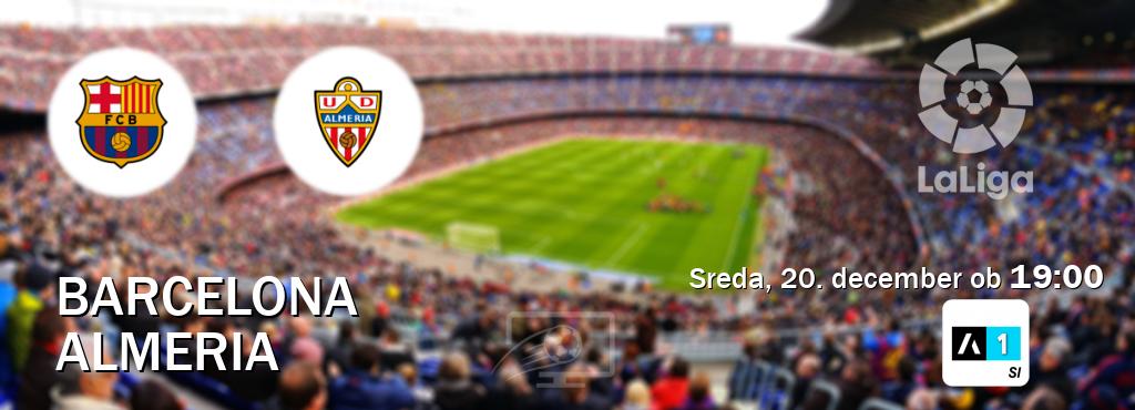 Prenos tekme med Barcelona in Almeria v živo na Arena Sport 1 (sreda, 20. december ob  19:00 uri).