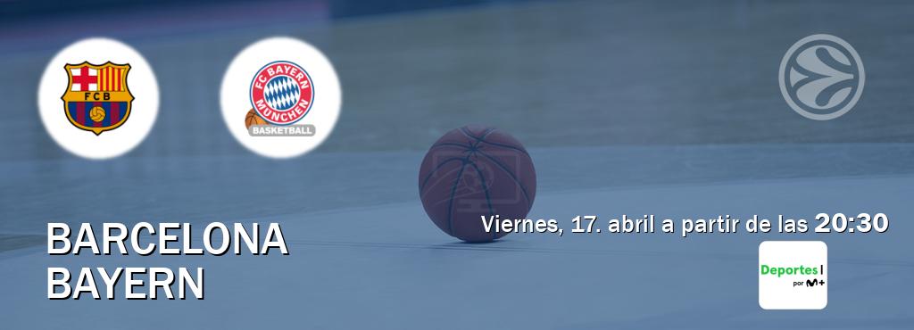 El partido entre Barcelona y Bayern será retransmitido por Movistar Deportes (viernes, 17. abril a partir de las  20:30).