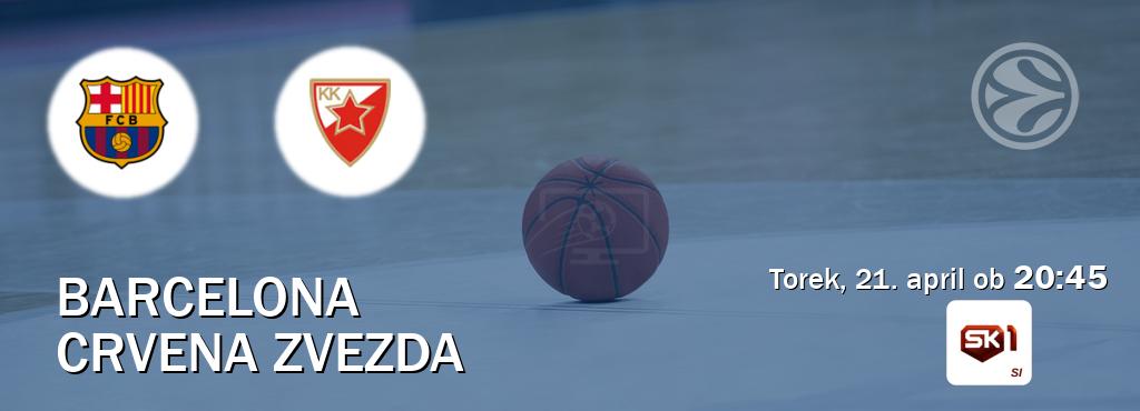 Barcelona in Crvena zvezda v živo na Sportklub 1. Prenos tekme bo v torek, 21. april ob  20:45