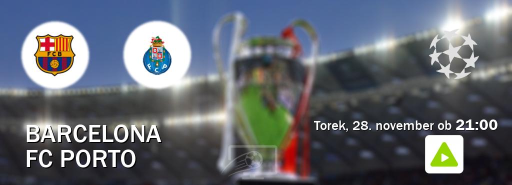 Barcelona in FC Porto v živo na Kanal A. Prenos tekme bo v torek, 28. november ob  21:00